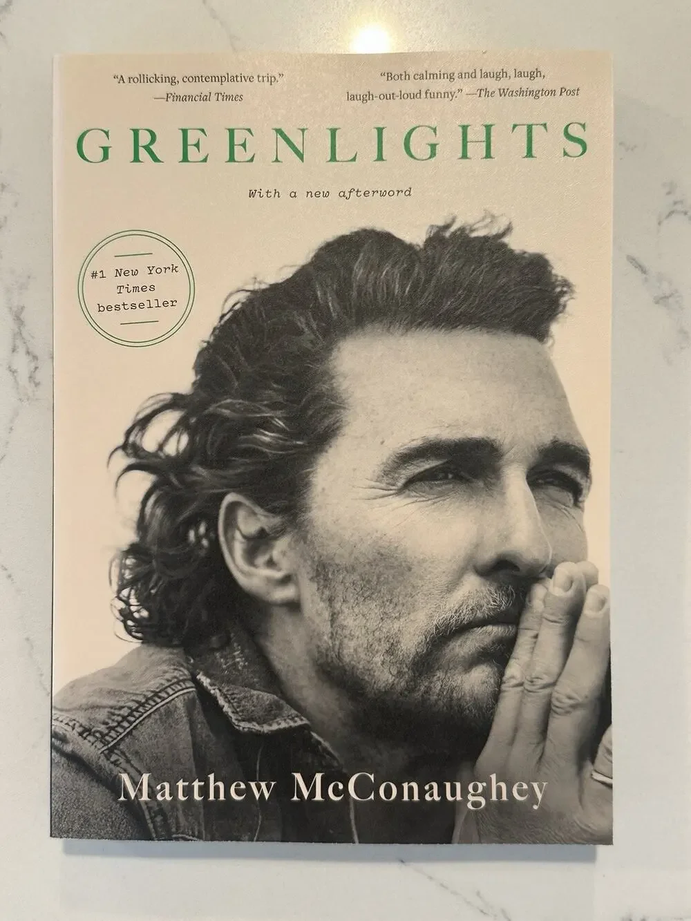 Greenlights by Matthew McConaughey Autograph Book Signed Auto Paperback #4